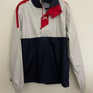 Helly Hansen Men's Red, White, and Navy Windbreaker